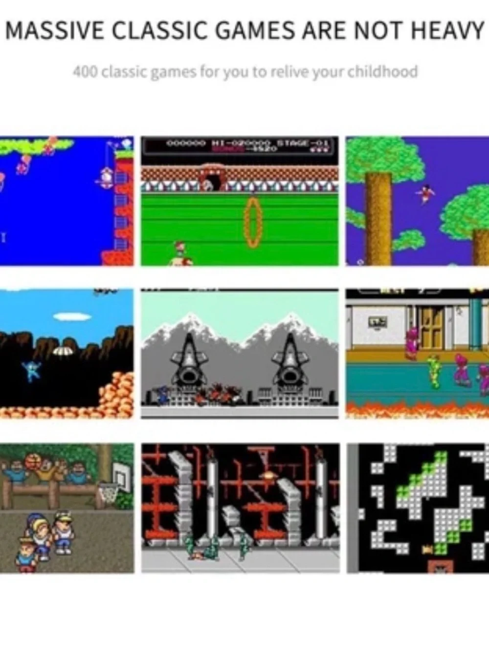 BLACK- Game Box Plus Retro Handheld Game Console